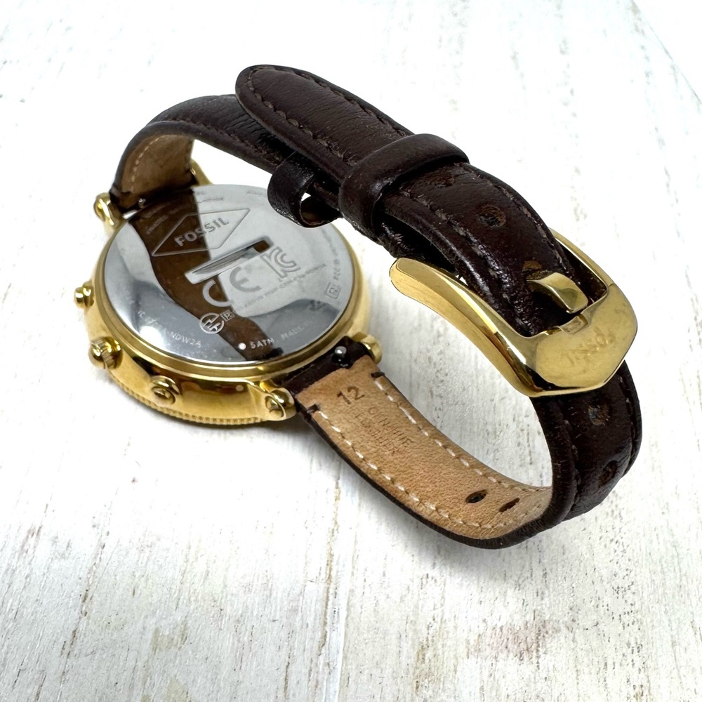 FOSSIL Hybrid watch, leather Fossil watch band - Picture 4 of 13